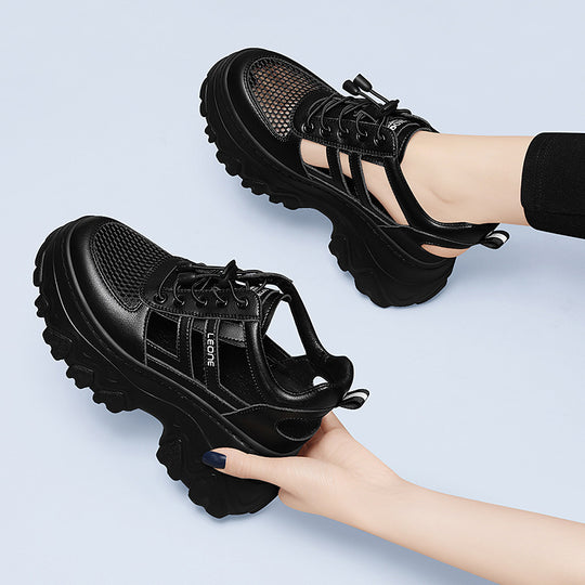 Damen trendige Plateau-Sneaker R&B