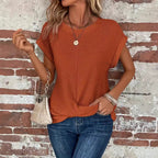 Damen U-Boat Schnitt T-Shirt mit lässigem Look R&B