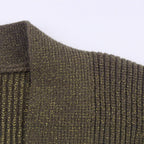 Damen Lange Strickjacke mit Gürtel und Taschen R&B