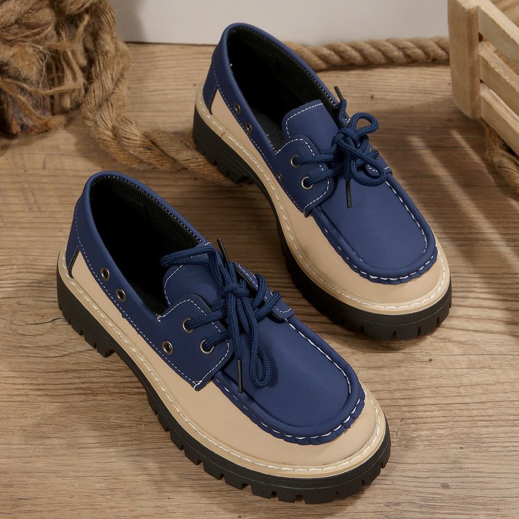 Damen Schnürschuhe mit kombiniertem Obermaterial R&B