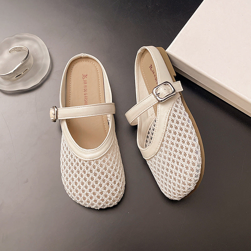 Damen Bequeme und elegante Ballerinas mit verstellbarem Riemen R&B