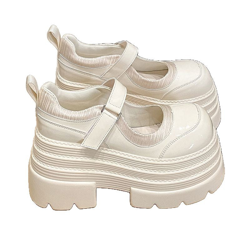Damen modische Plateau-Schuhe mit praktischem Riemenverschluss