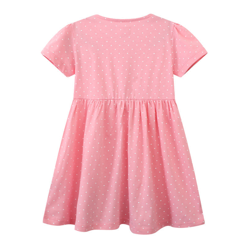 Mädchen Sommerkleid mit niedlichen Tierapplikationen R&B