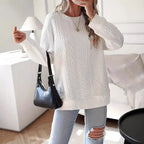 Damen Statement-Strickpullover mit strukturiertem Design R&B