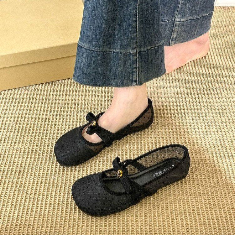 Damen Ballerinas mit dekorativem Riemchen und Comfort-Fußbett R&B