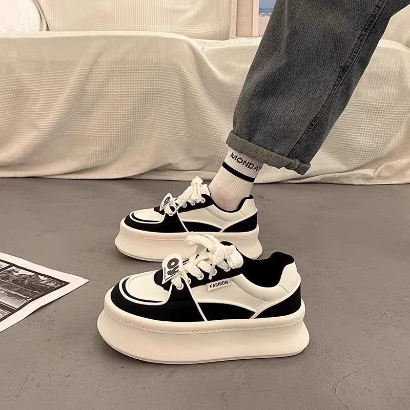 Damen Modische Plateau Sneakers mit innovative Dämpfungstechnologie