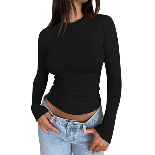 Damen Langarmshirt mit körperbetontem Schnitt R&B