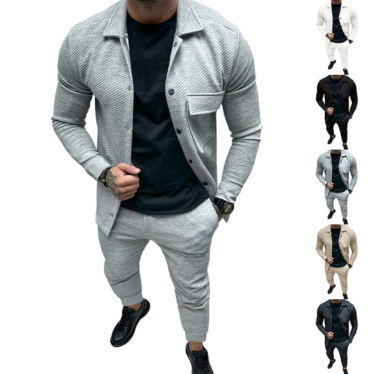 Herren Freizeitanzug mit strukturiertem Design und stilvollen Details R&B