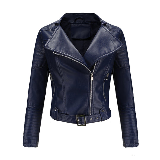 Damen modische Bikerjacke mit stylischem Steppmuster und attraktiven Reißverschlussdetails R&B