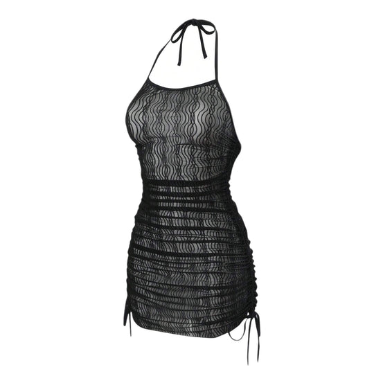 Damen Strandkleid mit eleganter Wellenstruktur R&B