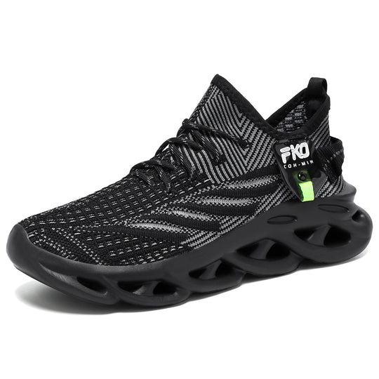 Damen Sportliche Knit-Sneaker mit elastischem Halt und dämpfender Sohle R&B