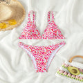 Damen Triangel-Bikini mit floralem Muster