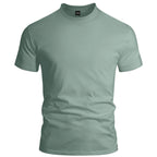 Herren nan eng anliegendes Rundhals-Basicshirt aus Singlejersey mit verstärktem Nackenband R&B