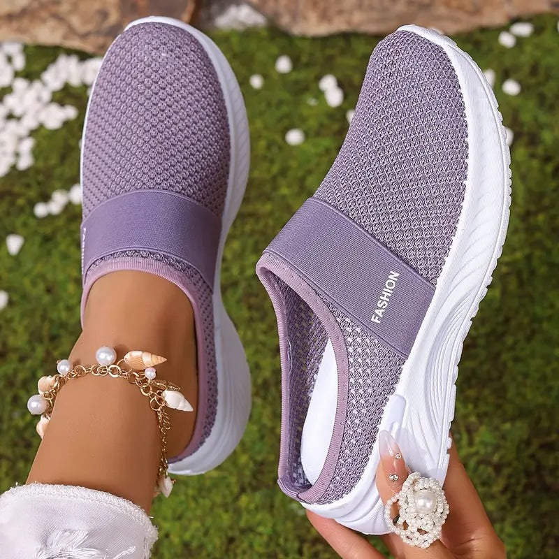 Damen Komfortable und flexible Clogs mit elastischem Riemen