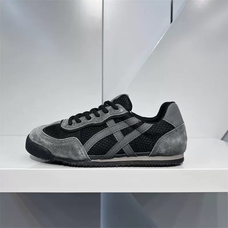 Damen modische und atmungsaktive Sneaker mit hochwertigem Wildleder und Mesh von R&B