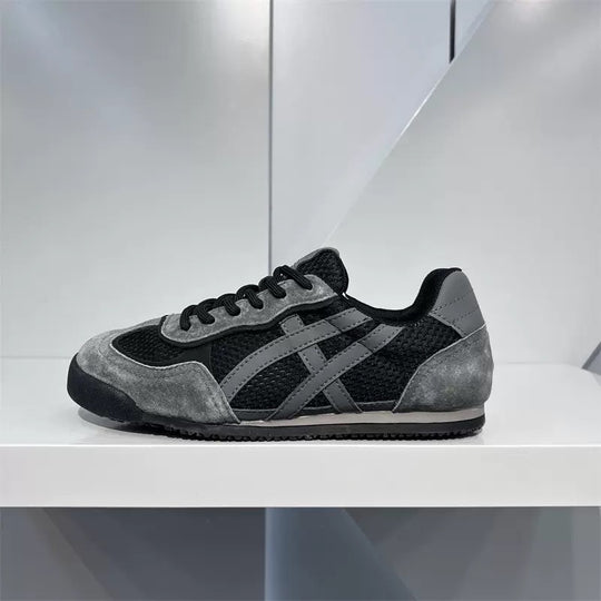 Damen modische und atmungsaktive Sneaker mit hochwertigem Wildleder und Mesh von R&B