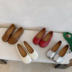Damen Ballerina-Schuhe mit modischen Einschnitten und bequemer Sohle R&B