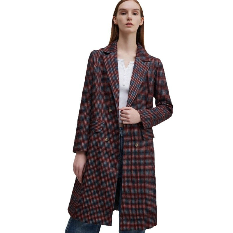 Damen Blazer mit Karo-Muster und schickem Schnitt R&B
