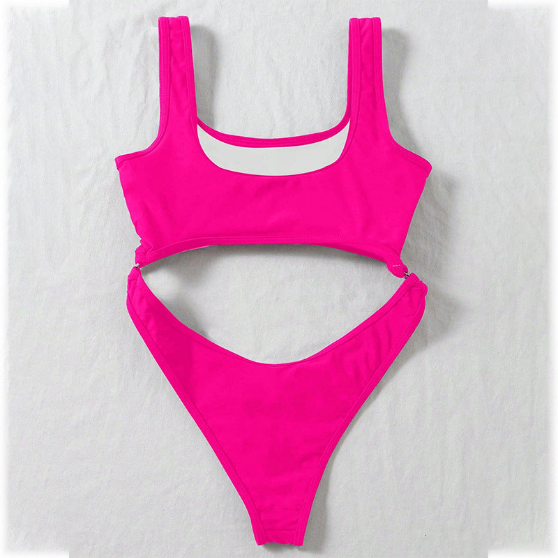 Damen Cut-Out Badeanzug R&B