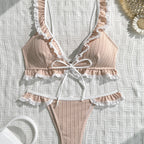 Damen Rüschen Bikini-Set R&B
