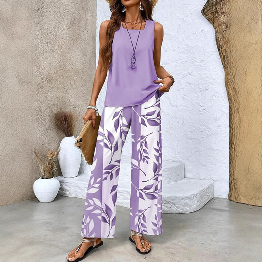 Damen Lässiges Set mit weitem Schnitt und floralem Design R&B