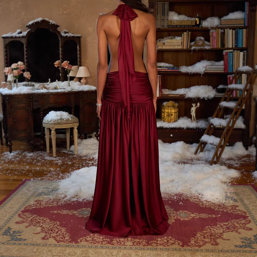 Damen Elegantes Abendkleid mit Raffung R&B