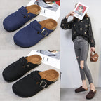 Damen Bequeme Clogs mit verstellbarem Riemen und anatomischem Fußbett EB