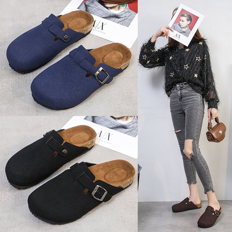 Damen Bequeme Clogs mit verstellbarem Riemen und anatomischem Fußbett EB