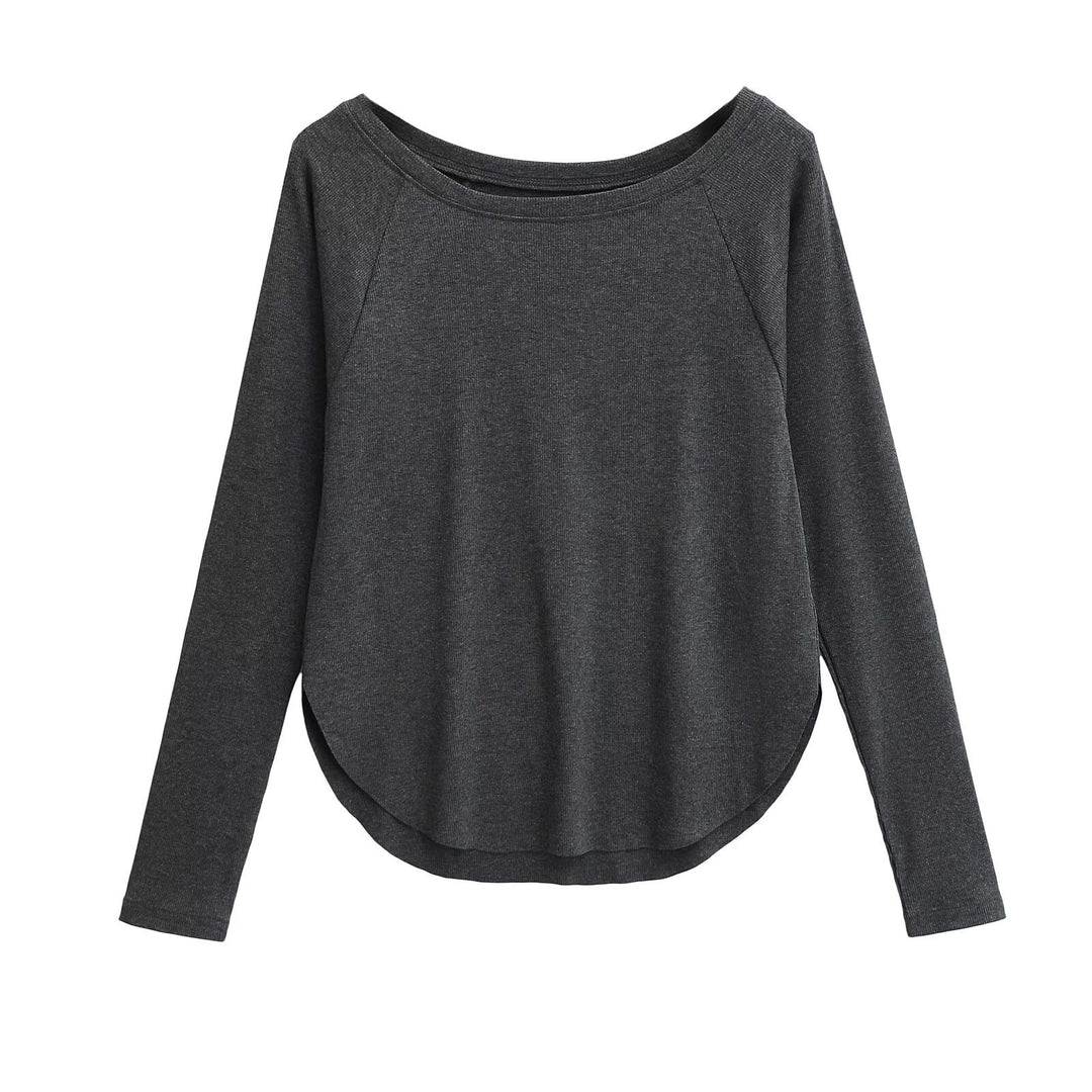Damen lässiges Langarmshirt R&B