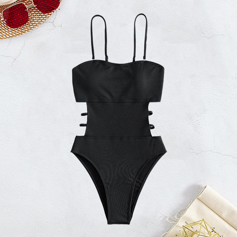 Damen Einteiliger Badeanzug mit modischem Schnitt und eleganter Taillierung R&B