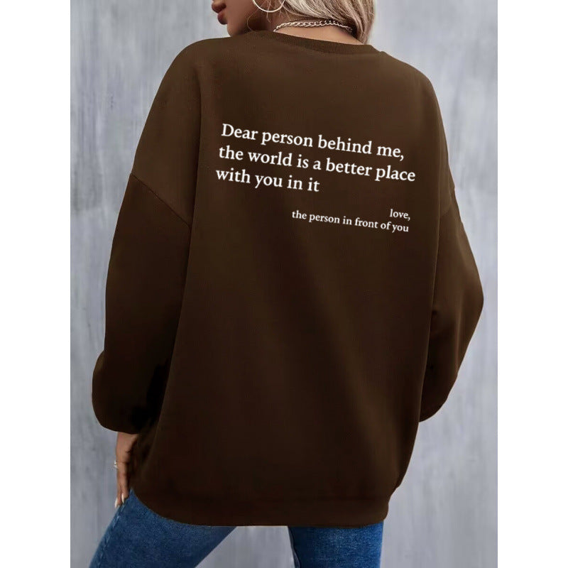 Damen Sweatshirt mit inspirierendem Schriftzug R&B