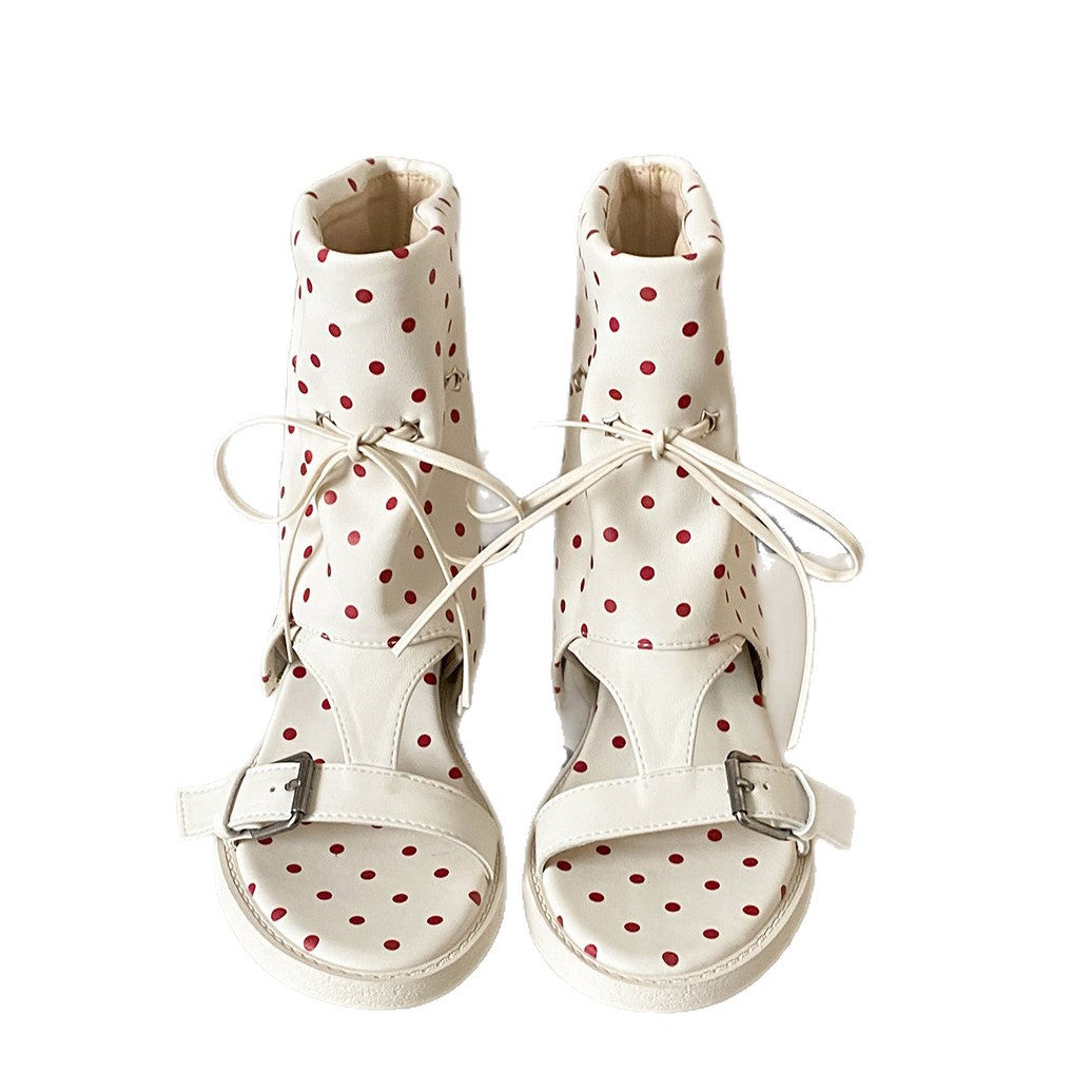 Damen Sandalen mit modischer Stulpen-Optik und bequemer Schnürung R&B