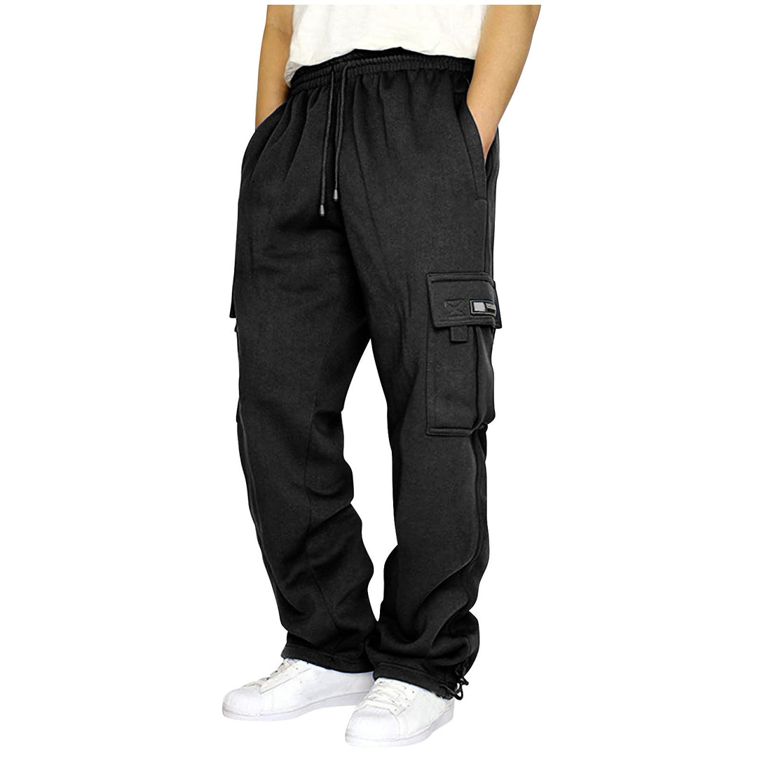 Herren Cargo-Jogginghose mit elastischem Bund und multifunktionalen Taschen R&B