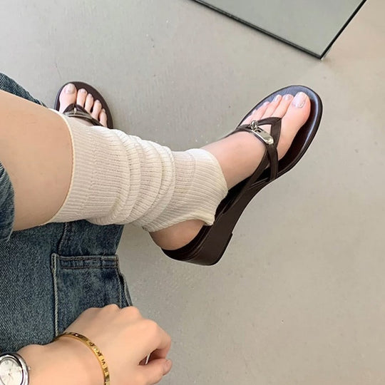 Damen Elegante Wedge-Sandalen mit modischem Riemchen-Design R&B
