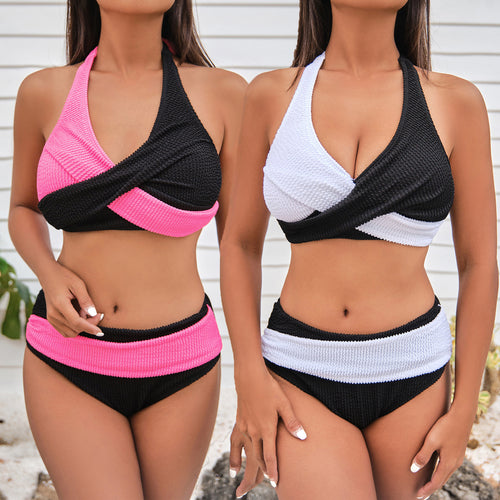 Damen Hochwertiges Wickel-Bikini-Set mit modischem Design R&B