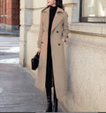 Damen eleganter Trenchcoat mit doppelter Knopfreihe und praktischem Schnitt