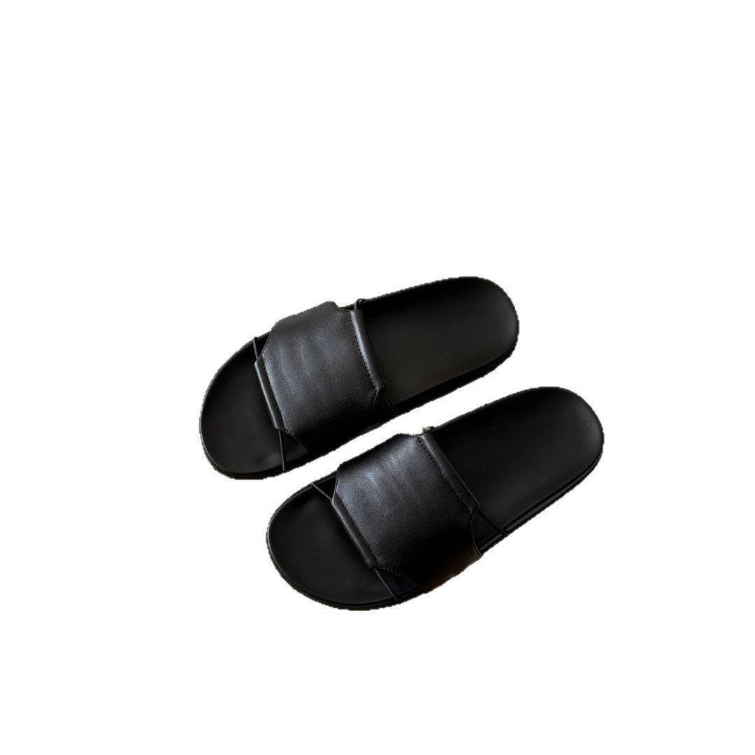 Damen Komfortable Zehentrenner-Sandalen im minimalistischen Design mit doppeltem Riemen R&B
