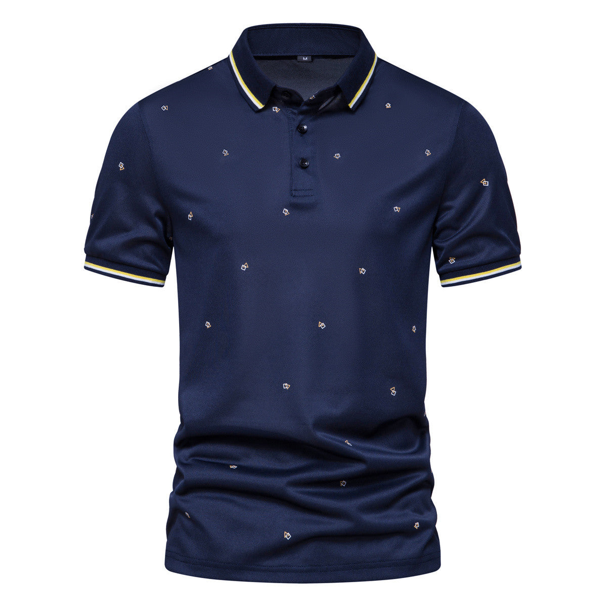 Herren Poloshirt mit modernem Design und dekorativem Muster