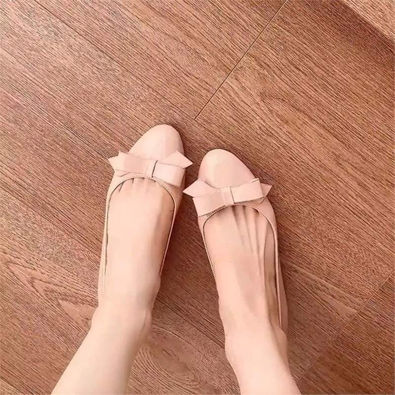Damen Ballerinas mit dekorativer Schleifenapplikation R&B