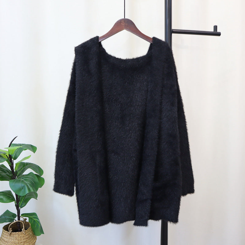 Damen Kuscheliger Cardigan mit langen Ärmeln und praktischen Taschen R&B