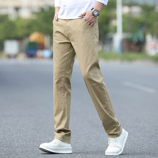 Herren Chinos mit schmalem Schnitt und elastischem Bund R&B