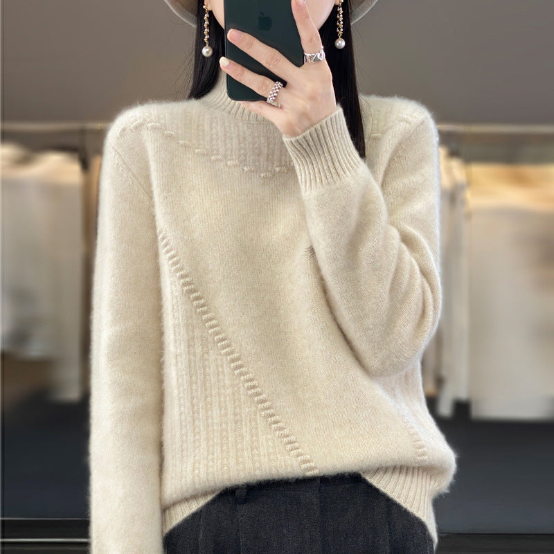 Damen Eleganter und bequemer Strickpullover mit einzigartigem Design R&B