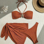 Damen Bandeau-Bikini mit eleganter Wickel-Option R&B