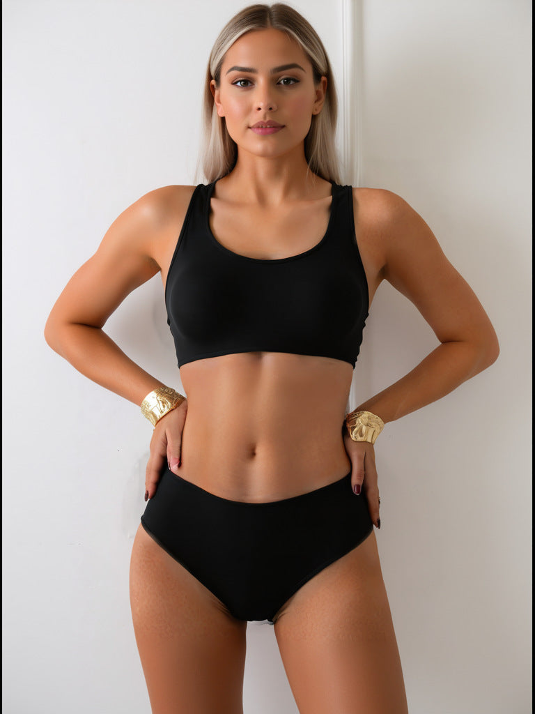 Damen Sportlicher Bikini mit körperbetontem Schnitt R&B