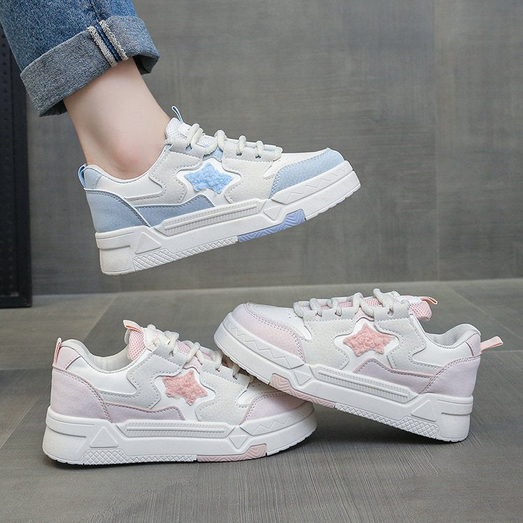 Damen Sneakers mit glitzerndem Sternenapplikation und komfortabler Dämpfung R&B