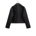 Damen Kurzgeschnittene jacke mit Taschen R&B