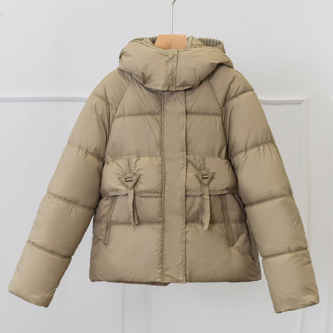 Damen Ultraleichte Pufferjacke mit verstellbarem Kapuzenkragen und praktischen Reißverschlusstaschen R&B