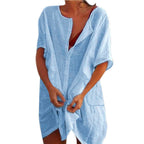 Damen lässiges Strandkleid R&B
