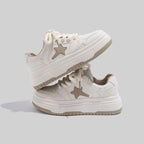 Damen Modische Chunky Sneakers mit dekorativen Sternenapplikationen R&B