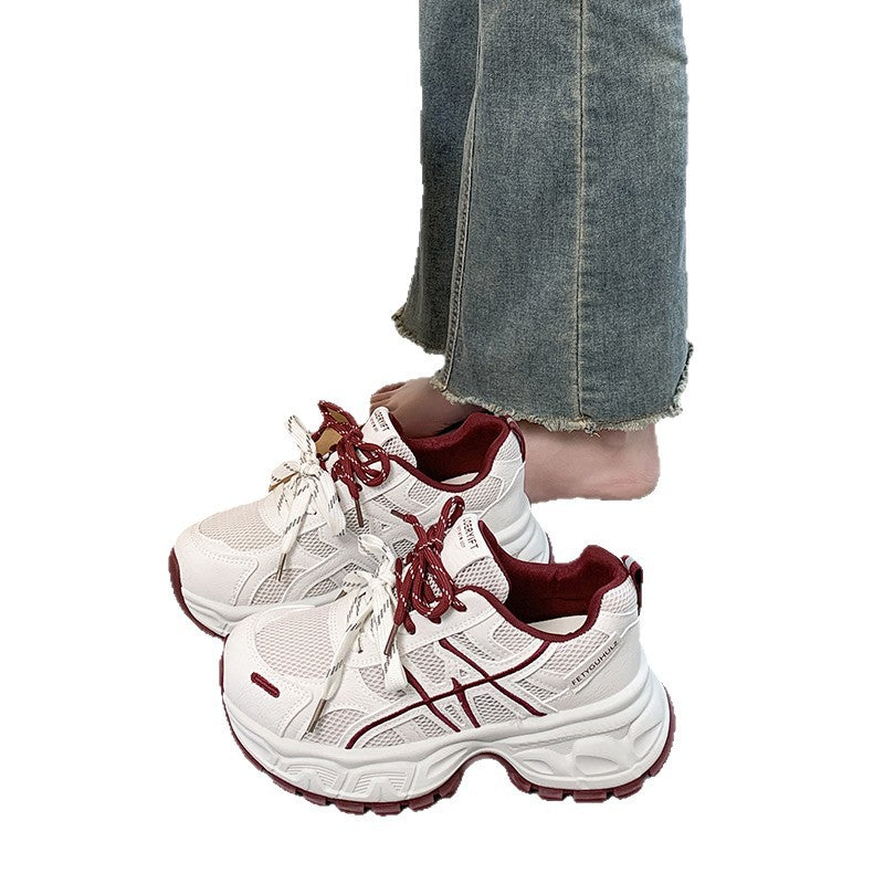 Damen Sportliche Chunky Sneakers mit atmungsaktivem Mesh-Obermaterial und rutschfestem Profil R&B